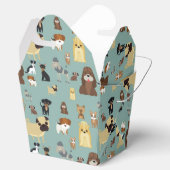 Türkisches Hundemuster Geschenkschachtel (Geöffnet)