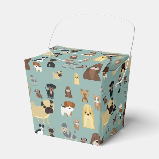 Türkisches Hundemuster Geschenkschachtel (Vorderseite)