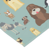 Türkisches Hundemuster Kurzer Tischläufer (Ecke)