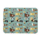 Türkisches Hundemuster Magnet (Horizontal)