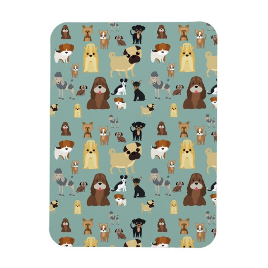 Türkisches Hundemuster Magnet (Vertikal)