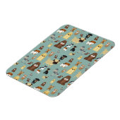 Türkisches Hundemuster Magnet (Linke Seite)