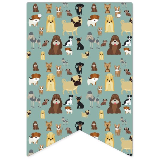 Türkisches Hundemuster Wimpelkette (Zweite Fahne)