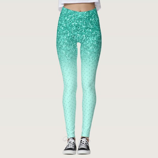 Türkisches Imitat Glitzer ombre Leggings (Vorderseite)