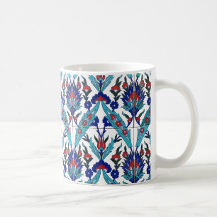 Türkisches Iznik-Blumenmuster Kaffeetasse