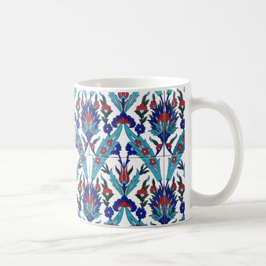 Türkisches Iznik-Blumenmuster Kaffeetasse (Rechts)