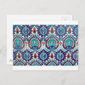 Türkisches Iznik-Ottoman-Muster Postkarte (Vorne/Hinten)