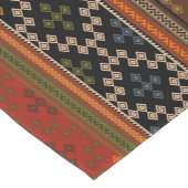 Türkisches Kilim Pattern farbenfrohe Tribal Kurzer Tischläufer (Ecke)