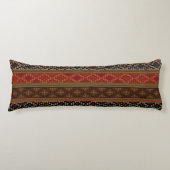 Türkisches Kilim Pattern farbenfrohe Tribal Seitenschläferkissen (Vorderseite)