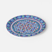 Türkisches Kunstpapier Pappteller (Schrägansicht)