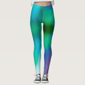 Türkisches lila, abstraktes Muster Leggings (Vorderseite)