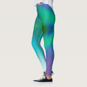 Türkisches lila, abstraktes Muster Leggings (Links)