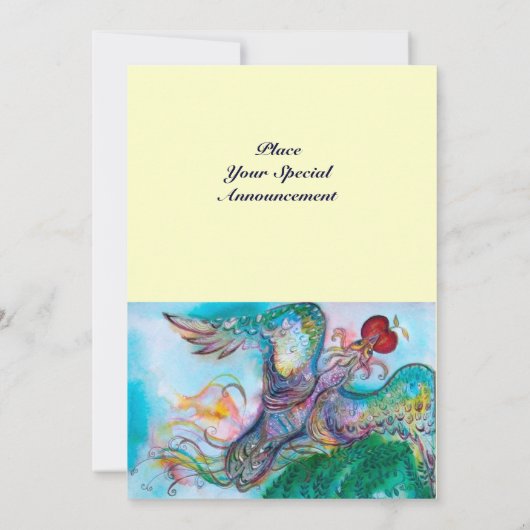 TÜRKISCHES MÄDCHEN / PHOENIX MIT APPELL, weiß Ankündigung (Rückseite)