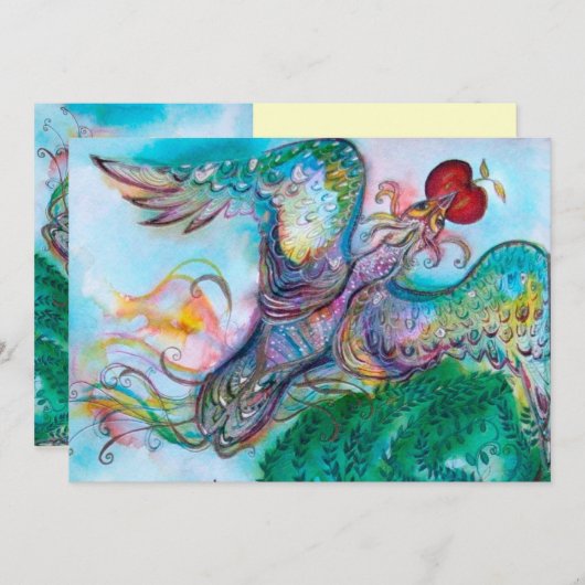 TÜRKISCHES MÄDCHEN / PHOENIX MIT APPELL, weiß Ankündigung (Vorne/Hinten)