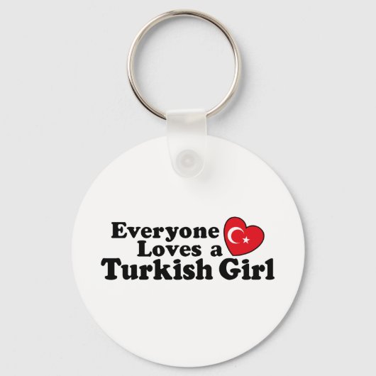 Türkisches Mädchen Schlüsselanhänger (Vorderseite)