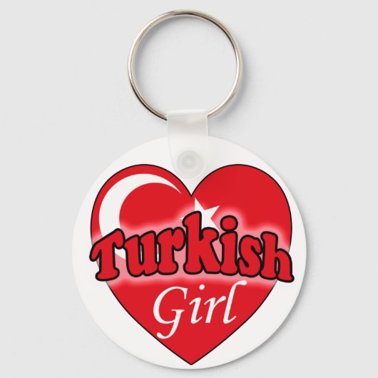 Türkisches Mädchen Schlüsselanhänger (Vorderseite)