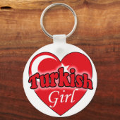 Türkisches Mädchen Schlüsselanhänger (Vorderseite)