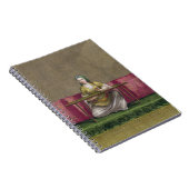 Türkisches Mädchen, stickend, 18. Jahrhundert Notizblock (Rechte Seite)