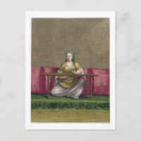 Türkisches Mädchen, Stickerei, 18. Jahrhundert (Gr