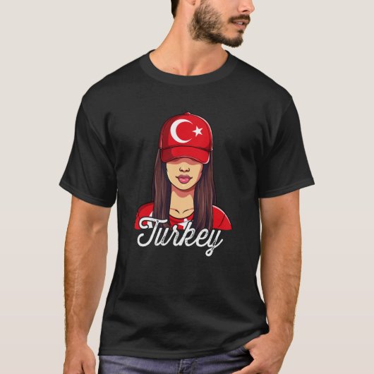Türkisches Mädchen Türkei Swea T-Shirt (Vorderseite)