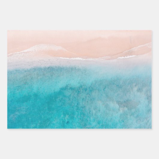 Türkisches Meer Geschenkpapier Set (Vorderseite)