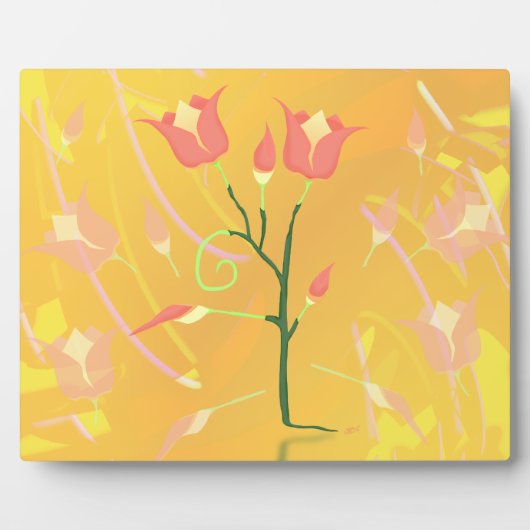 Türkisches Mohn Fotoplatte (Vorderseite)