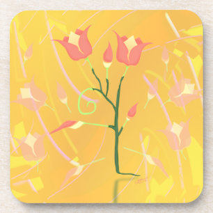 Türkisches Mohn Getränkeuntersetzer