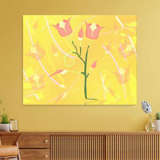 Türkisches Mohn Leinwanddruck (Insitu (Wohnzimmer))