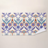 Türkisches Mosaik: farbenfrohes, nahtloses Muster Badehandtuch (Badehandtuch)