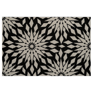 Türkisches Motiv-geometrisches Muster weiß und sch Stoff