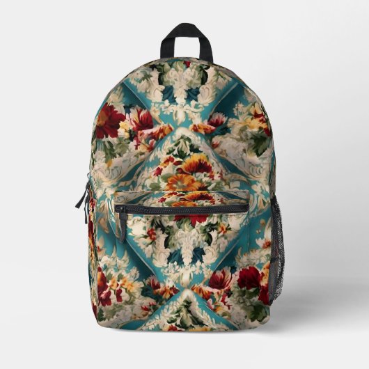 Türkisches Muster Bedruckter Rucksack (Vorderseite)