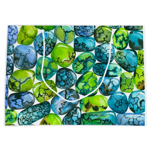 Türkisches Muster Große Geschenktüte (Vorderseite)