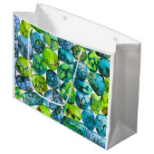 Türkisches Muster Große Geschenktüte (Vorderseite Schrägansicht)