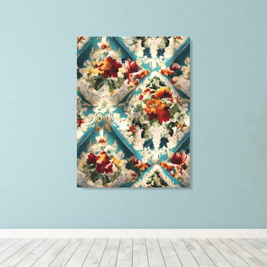 Türkisches Muster Leinwanddruck (Insitu (Holzboden))