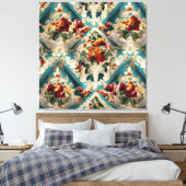 Türkisches Muster Leinwanddruck (Insitu (Schlafzimmer))