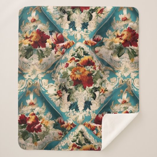 Türkisches Muster Sherpadecke (Vorderseite)