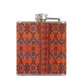 Türkisches orientalisches Muster, Teppichboden Flachmann (Rückseite)