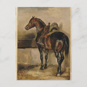 Türkisches Pferd im Stall von Theodore Gericault Postkarte