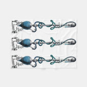 Türkisches Rauchrohr hookah shisha Fleecedecke (Vorderseite (Horizontal))