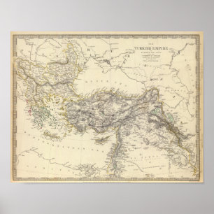 Türkisches Reich, Griechenland Poster