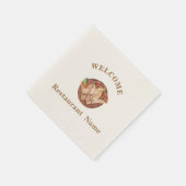 Türkisches Restaurant Personalisiert Serviette (Ecke)