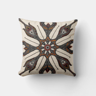 Türkisches Rug Mandala Kissen: Exotische Muster Kissen