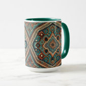 Türkisches schönes altes Muster Moderne Sammlung Tasse (VorderseiteRechts)
