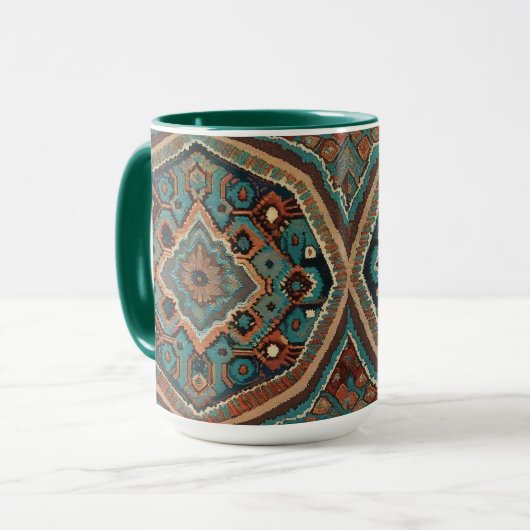 Türkisches schönes altes Muster Moderne Sammlung Tasse (Vorderseite Links)