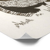 Türkisches Sketch-Poster Poster (Ecke)