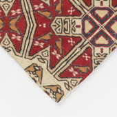 Türkisches Teppich-Kaleidoskop Fleecedecke (Ecke)