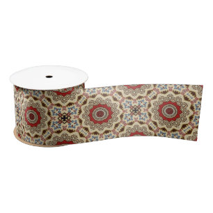 Türkisches Teppich-Kaleidoskop Satinband