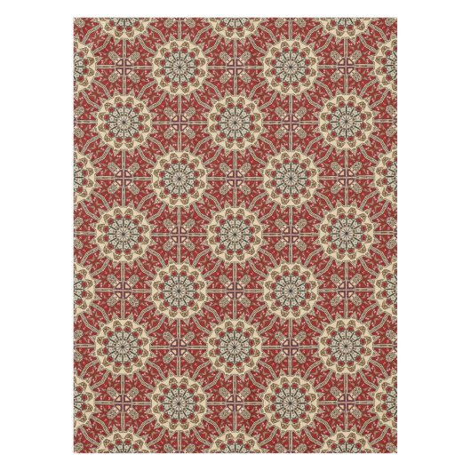 Türkisches Teppich-Kaleidoskop Tischdecke (Vorderseite)