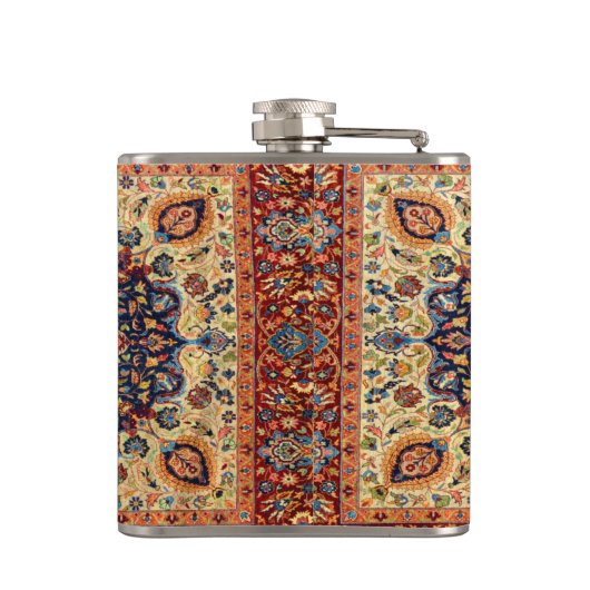 Türkisches Teppichmuster aus Oriental Flachmann (Rückseite)