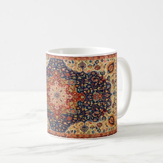 Türkisches Teppichmuster aus Oriental Kaffeetasse (VorderseiteRechts)